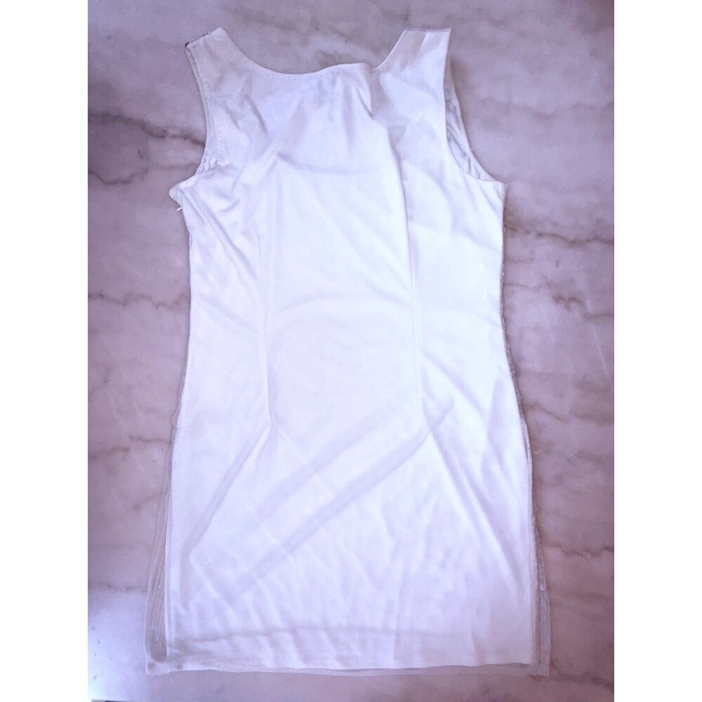 Vintage Pisarro Nights White Beaded Sequin Dress Size 14 - Picture 10 of 13